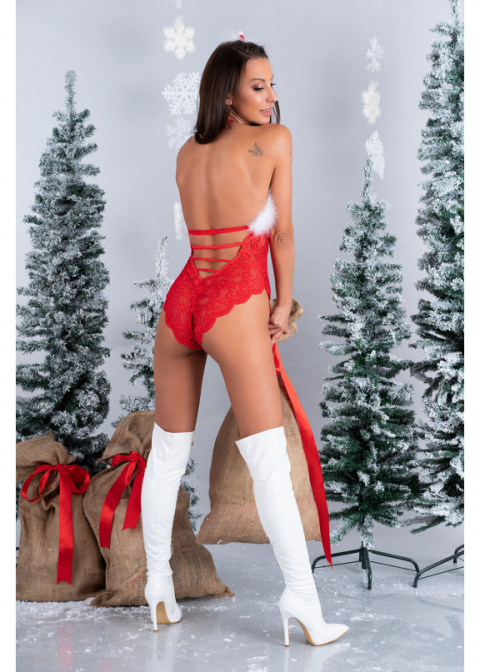 Боди Санта Santas Lace Lady body красный, Livia Corsetti (Польша)