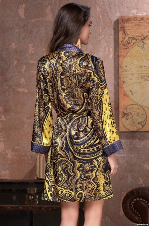 Короткий халат Mia-Amore Армани Голд Armani Gold 3493