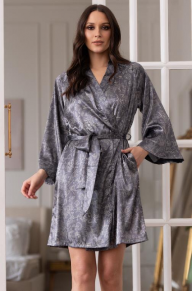Mia-Amore 4993 Халат короткий запашной Диора Diora